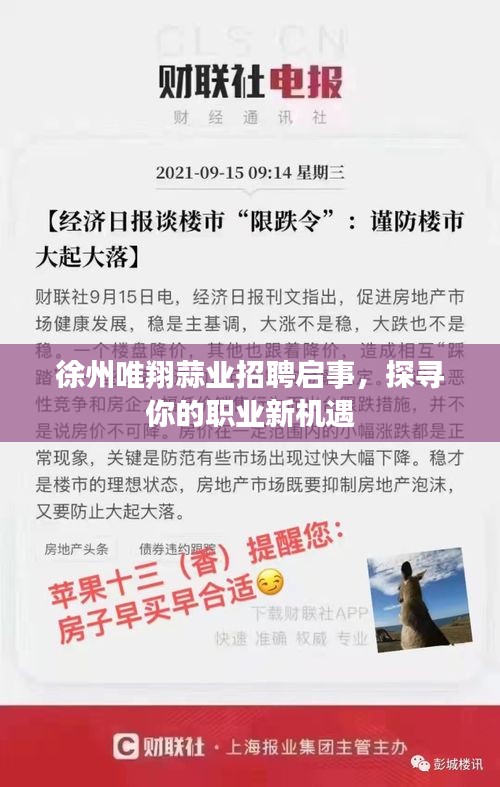 徐州唯翔蒜业招聘启事，探寻你的职业新机遇