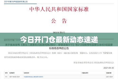 今日开门仓最新动态速递